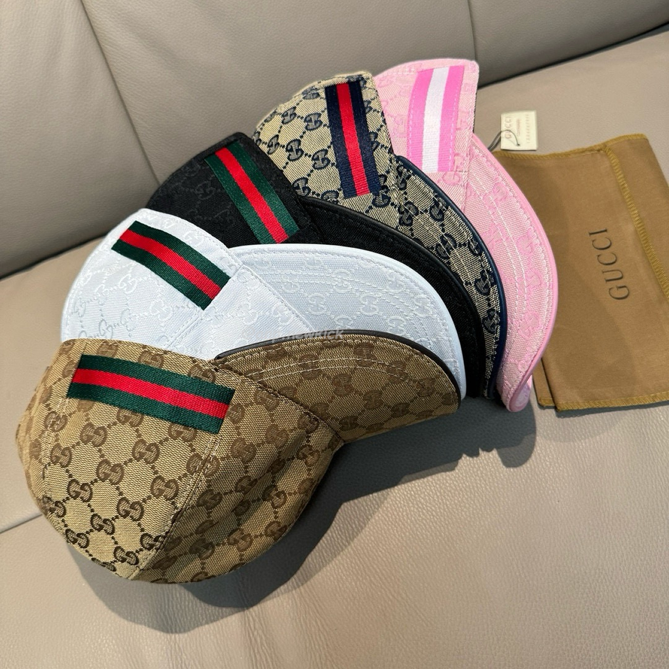 Gucci Gg Canvas Baseball Hat With Web (2) - www.newkick.vip